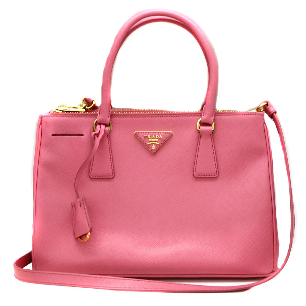 Prada Galleria bag crafted pink Saffiano leather